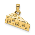 Load image into Gallery viewer, 14K Yellow Gold Cheese Wedge Charm Pendant
