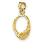 Load image into Gallery viewer, 14K Yellow Gold 3-D Polished Beach Bum Sun Visor Charm Pendant
