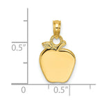 Load image into Gallery viewer, 14K Yellow Gold 2-D Apple Charm Pendant
