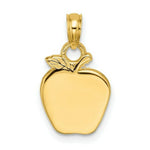 Load image into Gallery viewer, 14K Yellow Gold 2-D Apple Charm Pendant
