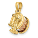 Load image into Gallery viewer, 14K Yellow Gold 3-D Moveable Pencil Sharpener Charm Pendant
