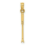 Load image into Gallery viewer, 14K Yellow Gold 3-D WEEDING GARDEN TOOL Charm Pendant
