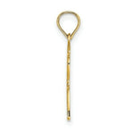 Load image into Gallery viewer, 14K Yellow Gold Polished Male Graduation Profile Charm Pendant
