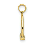 Load image into Gallery viewer, 14K Yellow Gold 3-D Polish Small Horse Stirrup Charm Pendant
