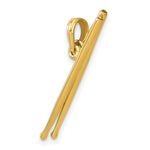 Load image into Gallery viewer, 14K Yellow Gold 3-D Moveable DRUM StickS Charm Pendant
