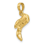 Load image into Gallery viewer, 14K Yellow Gold 3-D COWBOY BOOT Charm Pendant
