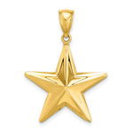 Load image into Gallery viewer, 14K Yellow Gold 3-D NAUTICAL STAR Charm Pendant
