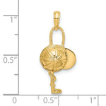 Load image into Gallery viewer, 14K Yellow Gold 2-D JOCKEY HELMET &amp; CROP Charm Pendant
