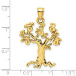 Load image into Gallery viewer, 14K Yellow Gold 2-D &amp; Cut-Out MONEY TREE Charm Pendant
