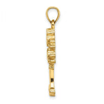 Load image into Gallery viewer, 14K Yellow Gold 2-D &amp; Cut-Out MONEY TREE Charm Pendant
