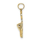 Load image into Gallery viewer, 14K Yellow Gold Cheese Board With Knife Charm Pendant
