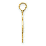 Load image into Gallery viewer, 14K Yellow Gold Flat &amp; Polished Dolphin Charm Pendant
