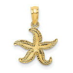 Load image into Gallery viewer, 14K Yellow Gold FLAT Starfish Charm Pendant
