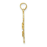 Load image into Gallery viewer, 14K Yellow Gold Lighthouse With Seagulls Charm Pendant
