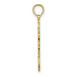 Load image into Gallery viewer, 14K Yellow Gold Flat &amp; Textured Lighthouse Charm Pendant
