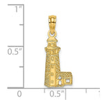 Load image into Gallery viewer, 14K Yellow Gold LIGHTHOUSE Charm Pendant
