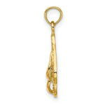 Load image into Gallery viewer, 14K Yellow Gold ANTIGUA, W.I. Double Flip-Flop Charm Pendant
