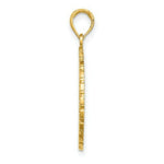 Load image into Gallery viewer, 14K Yellow Gold PUERTO RICO Under Palm Tree In Disk Charm Pendant
