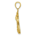 Load image into Gallery viewer, 14K Yellow Gold 2-D SeaHorse Charm Pendant
