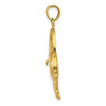 Load image into Gallery viewer, 14K Yellow Gold Dolphin Jumping Through Hoop Charm Pendant
