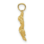 Load image into Gallery viewer, 14K Yellow Gold 2-D Textured Octopus Charm Pendant
