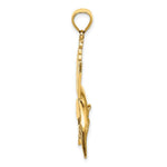 Load image into Gallery viewer, 14K Yellow Gold Polished Sailfish Charm Pendant
