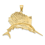 Load image into Gallery viewer, 14K Yellow Gold Polished Sailfish Charm Pendant
