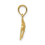 Load image into Gallery viewer, 14K Yellow Gold 2-D Whale Charm Pendant
