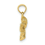 Load image into Gallery viewer, 14K Yellow Gold 2-D Textured Crawfish Charm Pendant
