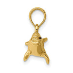 Load image into Gallery viewer, 14K Yellow Gold 3-D Polished Bowhead Whale Charm Pendant
