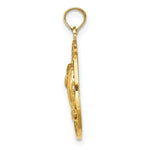 Load image into Gallery viewer, 14K Yellow Gold OCEAN CITY Round Frame With Dolphins Charm Pendant
