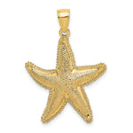 Load image into Gallery viewer, 14K Yellow Gold 2-D Texutred Starfish Charm Pendant
