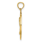 Load image into Gallery viewer, 14K Yellow Gold PAWLEYS ISLAND Round Frame With Palm Tree Charm Pendant
