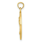 Load image into Gallery viewer, 14K Yellow Gold CHARLESTON Round Frame With Palm Tree Charm Pendant
