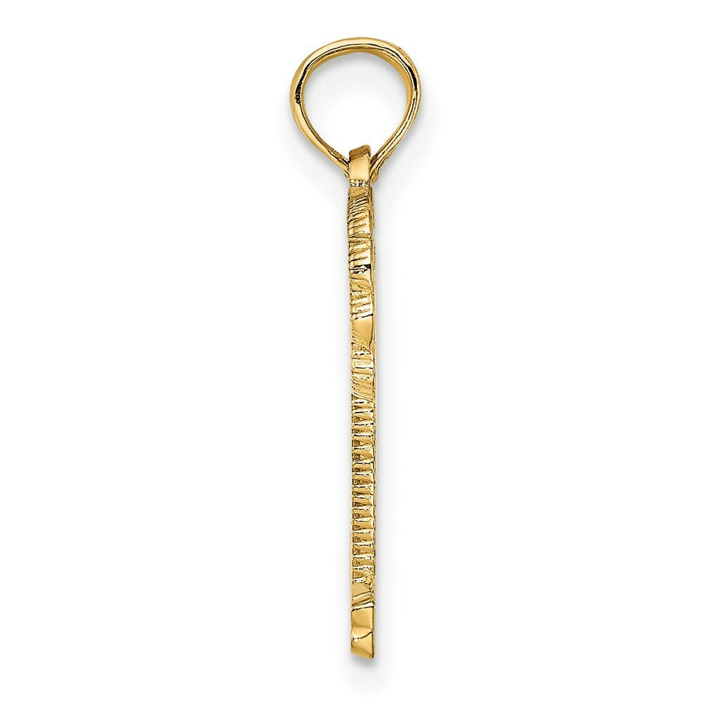 14K Yellow Gold NAPLES Under Palm Tree Charm Pendant