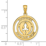 Load image into Gallery viewer, 14K Yellow Gold Naples Dolphins Pendant
