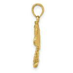 Load image into Gallery viewer, 14K Yellow Gold 2-D Stingray Charm Pendant
