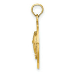 Load image into Gallery viewer, 14K Yellow Gold CANCUN On Round Frame With Dolphin Charm Pendant
