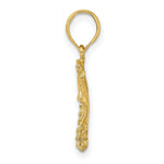 Load image into Gallery viewer, 14K Yellow Gold 2-D Stingray Charm Pendant

