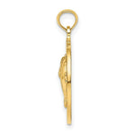 Load image into Gallery viewer, 14K Yellow Gold Bahamas Frame Dolphin Charm Pendant
