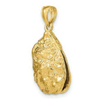 Load image into Gallery viewer, 14K Yellow Gold 3-D Textured OYSTER SHELL Charm Pendant
