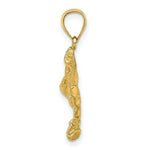 Load image into Gallery viewer, 14K Yellow Gold 2-D Spotted Eagle Ray With Holes Charm Pendant
