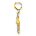 Load image into Gallery viewer, 14K Yellow Gold 2-D Stingray Charm Pendant
