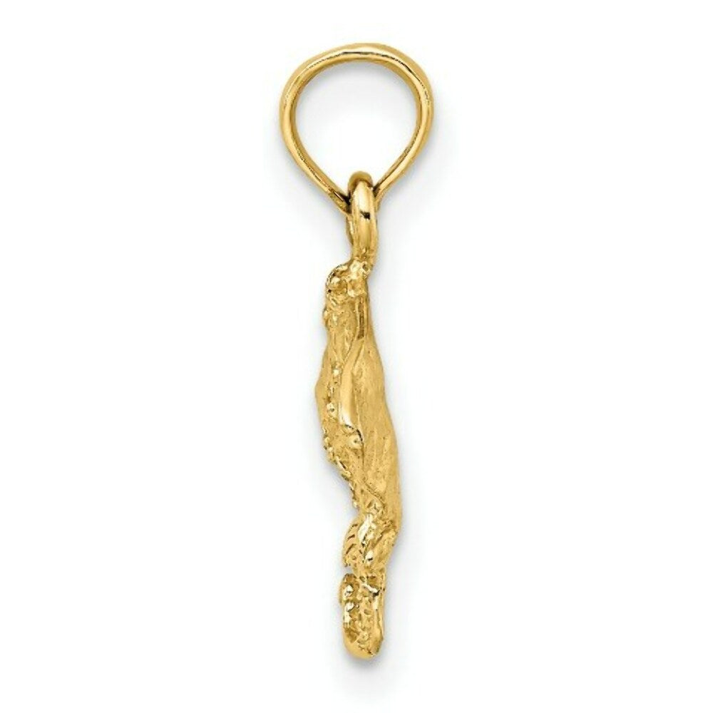 14K Yellow Gold 2-D Stingray Charm Pendant