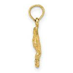 Load image into Gallery viewer, 14K Yellow Gold 2-D Stingray Charm Pendant
