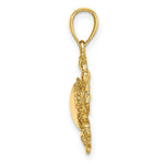 Load image into Gallery viewer, 14K Yellow Gold 2-D Crab Charm Pendant
