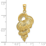 Load image into Gallery viewer, 14K Yellow Gold 2-D Precious Wentletrap Shell Charm Pendant
