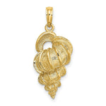 Load image into Gallery viewer, 14K Yellow Gold 2-D Precious Wentletrap Shell Charm Pendant
