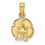 Load image into Gallery viewer, 14K Yellow Gold Sand Dollar With Star  2-D
