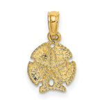 Load image into Gallery viewer, 14K Yellow Gold Sand Dollar With Star  2-D
